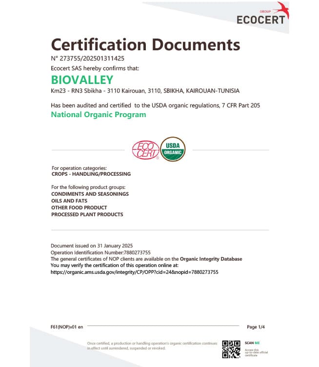 Certification Documents